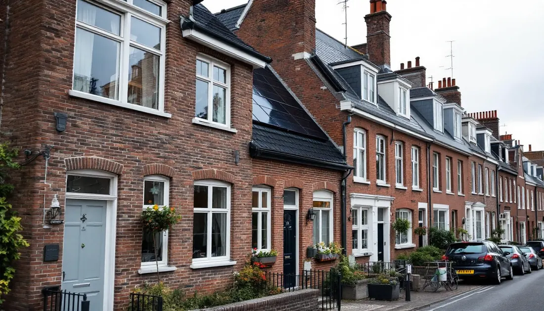 Panneaux photovoltaïques sur une maison bruxelloise ouvrant droit aux certificats verts