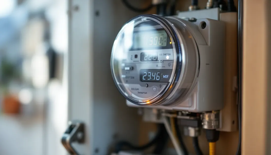 Compteur communicant double flux raccordant une installation photovoltaïque au réseau
